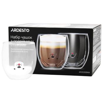Ardesto Animals Double Wall Cup Set 2pcs*300ml - buy, prices for Za Raz - photo 1