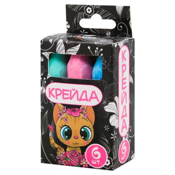 Strateg Multicolored Chalk 6pcs
