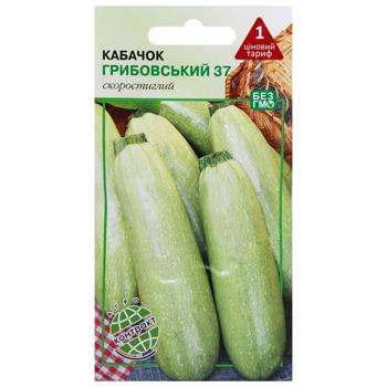 Насіння Агроконтракт Кабачок Грибовський 37 3г - купити, ціни на МегаМаркет - фото 1