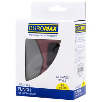 Buromax Morandi Style Burgundy Metal Hole Punch