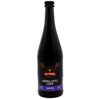 Сидр Rex Apples Aronia Apple Sparkling яблочно-рябиновый газированный сухой 4-4,5% 0,75л - купить, цены на Идеал - фото 1