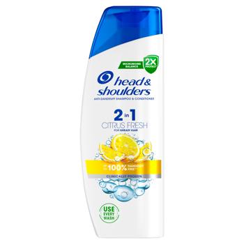 Head&Shoulders Citrus Fresh 2in1 Shampoo 330ml - buy, prices for ULTRAMARKET - photo 2