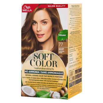 Фарба для волосся Wella Soft Color золотисто-коричнева 77 - купити, ціни на За Раз - фото 1