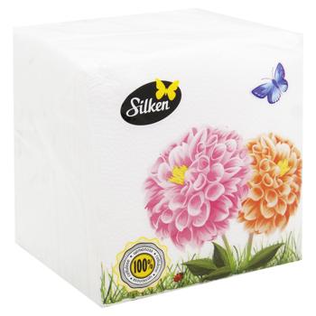 Silken Light Paper Napkins 240*240mm 100pcs - buy, prices for - photo 3
