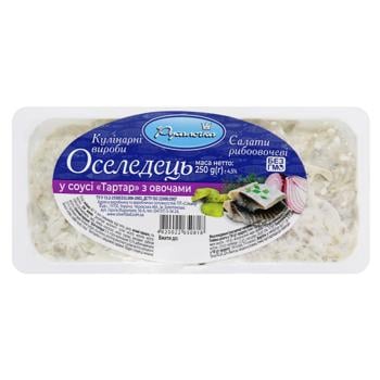 Rusalochka Fish Salad in Tartar Sauce 250g - buy, prices for NOVUS - photo 1