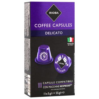 Rioba Delicato Coffee Capsules 5g*11pcs - buy, prices for METRO - photo 2