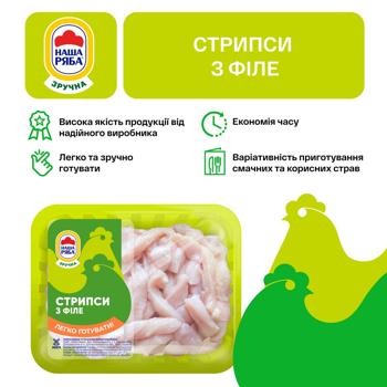 Стріпси з філе курячі Наша Ряба охолоджені 500г - купити, ціни на Чудо Маркет - фото 5