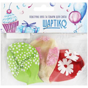 Shartiko Spring Flowers Balloons 3pcs in assortment - buy, prices for - photo 2