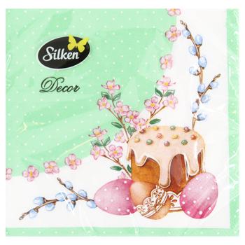 Silken Easter Composition Napkins 33x33cm 18pcs