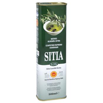 Олія оливкова Sitia 0,5л 0,3% каністра (Греція) - купить, цены на КОСМОС - фото 2