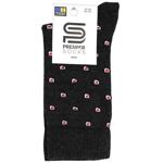 Носки Premier Socks Сердца мужские темно-серые р.27-29
