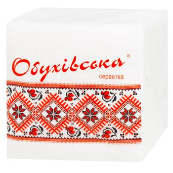 Obuhivska Single-layer Napkins 23х24cm 80pcs - buy, prices for NOVUS - photo 2