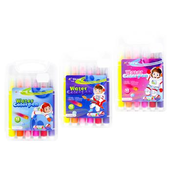 Набір фломастерів Yalong Water Color Pen 12 кольорів - купити, ціни на МегаМаркет - фото 1