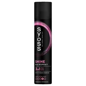 Syoss Shine&Hold Extra Strong 4 Hairspray 300ml - buy, prices for ULTRAMARKET - photo 1