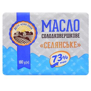 Selyansʹke DSTU Butter 73% 180g