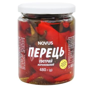 Novus Marinated Hot Pepper 480g - buy, prices for NOVUS - photo 1