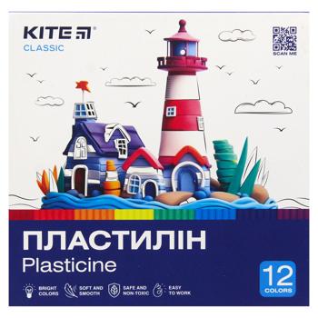 Пластилін Kite Classic 12 кольорів - купити, ціни на МегаМаркет - фото 1