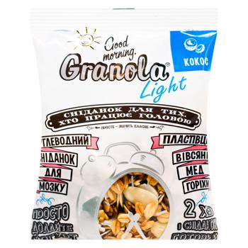 Гранола Good Morning, Granola Light з кокосом 55г - купити, ціни на ULTRAMARKET - фото 1