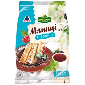Млинці Хуторок з сиром 370г - купити, ціни на МегаМаркет - фото 1