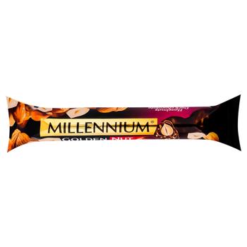 Millennium Golden Nut Dark Chocolate with Filling and Whole Hazelnuts 40g - buy, prices for Ideal - photo 1