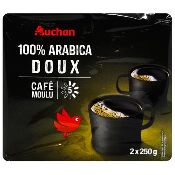 Кава Auchan Arabica Dolce мелена 2шт*250г - купити, ціни на Auchan - фото 3