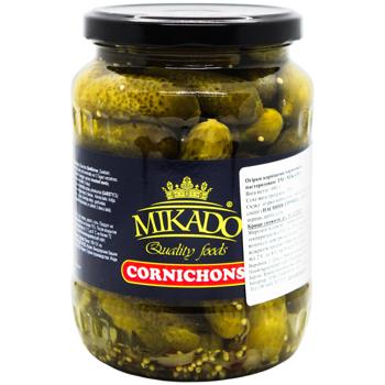 Огурцы Mikado Корнишоны 680г - купить, цены на КОСМОС - фото 1