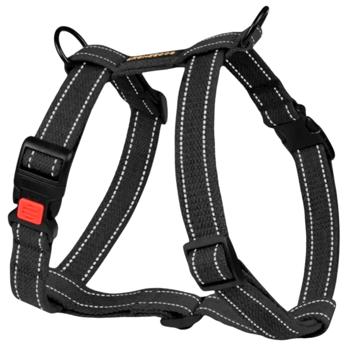 Barksi BronzeDog Сotton Н шлея для собак S - чорний - купити, ціни на MasterZoo - фото 1