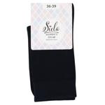 Siela High Ribbed Women's Socks s.36-39 Blue