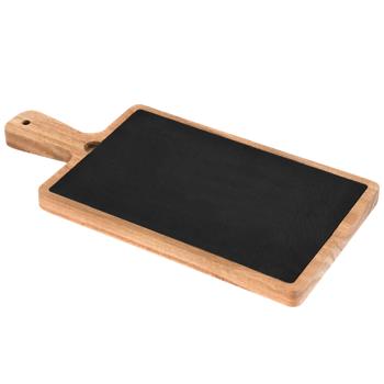 Доска сервировочная Metro Professional из акации со сланцем 2шт