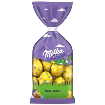 Цукерки Milka молочний шоколад з нугою 100г - купити, ціни на КОСМОС - фото 1