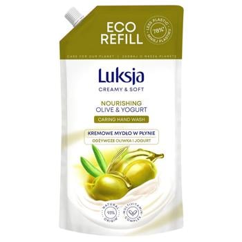 Luksja Creamy & Soft Olive and Yogurt Refill Liquid Soap 900ml - buy, prices for METRO - photo 1