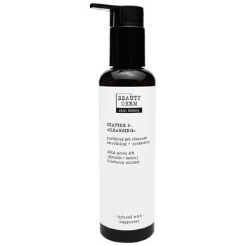 Гель Beauty Derm Skin Fiction для умывания очищающий с АНА-кислотами и черникой 200мл - купить, цены на Идеал - фото 2