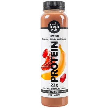 Fresh Me Protein Coconut Smoothie with Banana, Date Fruit and Cocoa 0.33l