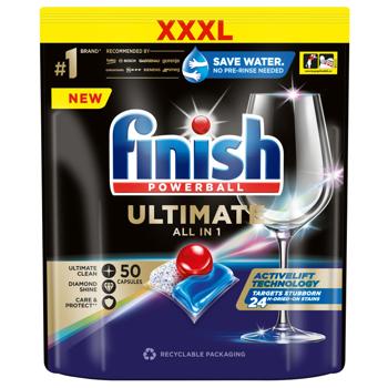 Finish Powerball UItimate All in One Dishwasher Tablets 50pcs - buy, prices for NOVUS - photo 2
