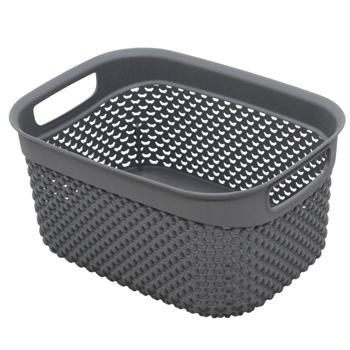 Кошик Ucsan Plastik Drop 1,5л сiрий металiк
