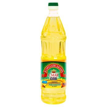 Korolivskyy Smak Refined Sunflower Oil 1l - buy, prices for EKO Market - photo 1