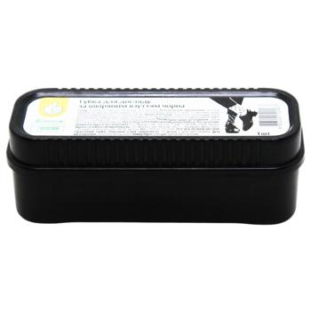 Auchan Black Sponge for Leather Shoe Care - buy, prices for - photo 3