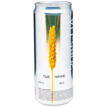 Пиво 2085-UA Пшеничне світле нефільтроване 4,7% 0,33л - купити, ціни на Grono - фото 1