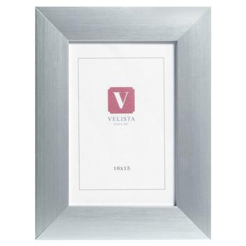 Рамка 30V-YS285-38v 10*15 срібло, пластик, ДВП, скло/оргскло, Velista, шт - купити, ціни на Ідеал - фото 1