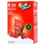 Sun Lolly Ice Lollies for Home Freezing with Strawberry Flavor 60ml