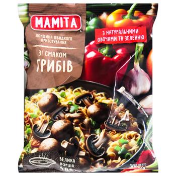 Макаронные изделия Мамита лапша со вкусом грибов 85г - купить, цены на ULTRAMARKET - фото 1
