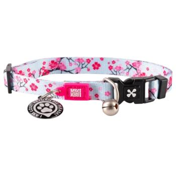 Нашийник для котів Max Molly Smart ID Цвітіння вишні One Size - білий - купить, цены на MasterZoo - фото 1