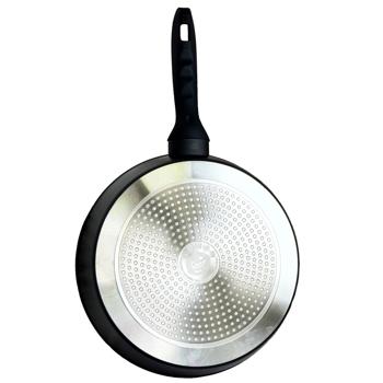 Сковорода алюм. з криш. Intrendo Black Space 28см IN1028BS - купити, ціни на Таврія В - фото 3