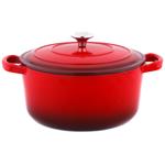 Metro Professional Red Cast Iron Saucepan 28cm