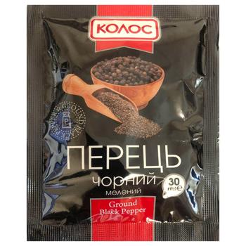 Kolos Ground Black Pepper 30g - buy, prices for Chudo Market - photo 1