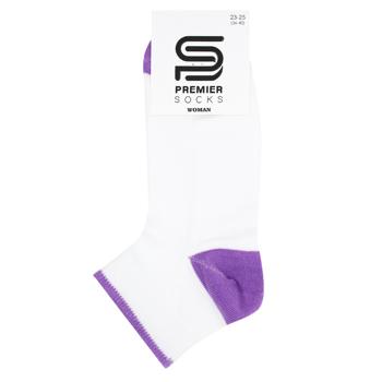 Шкарпетки PremierSocks жіночі середні літні сітка білі з якравими п'яткою/миском та бортом в асортименті р.23-25 - купити, ціни на NOVUS - фото 4