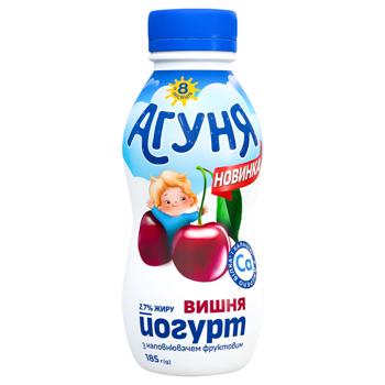 Йогурт Агуня вишня 2,7% 185г - купить, цены на Торба - фото 1
