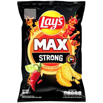 Чипси Lay's Strong картопляні зі смаком чилі та лайму 95г - купити, ціни на METRO - фото 1