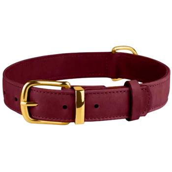 Barksi BronzeDog Crazy шкіряний нашийник для собак XXS - бордовий - купить, цены на MasterZoo - фото 1