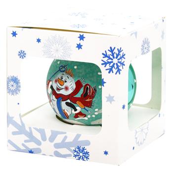 Шар ёлочный разноцветный стеклянный 1шт 85мм в ассортименте - купить, цены на - фото 2